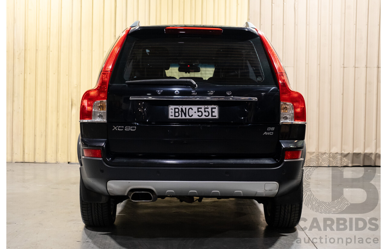 2/2010 Volvo XC90 D5 (AWD) MY11 4d Wagon Black Turbo Diesel 2.4L - 7 Seater