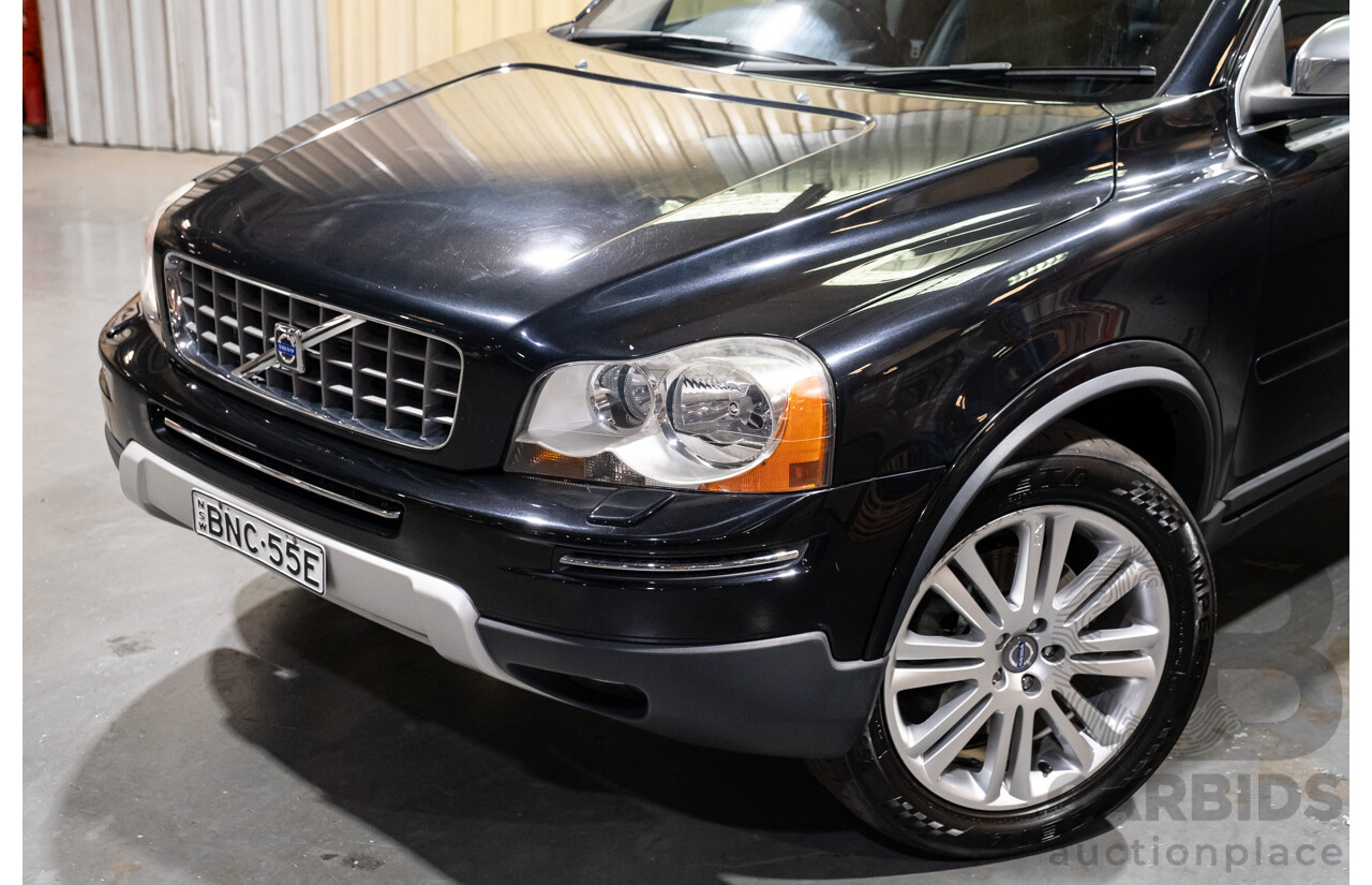 2/2010 Volvo XC90 D5 (AWD) MY11 4d Wagon Black Turbo Diesel 2.4L - 7 Seater
