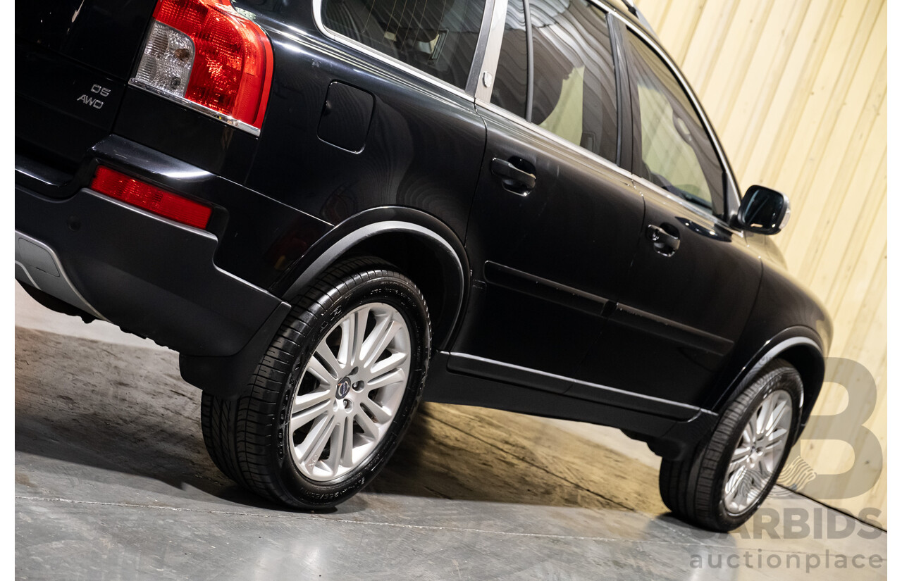 2/2010 Volvo XC90 D5 (AWD) MY11 4d Wagon Black Turbo Diesel 2.4L - 7 Seater