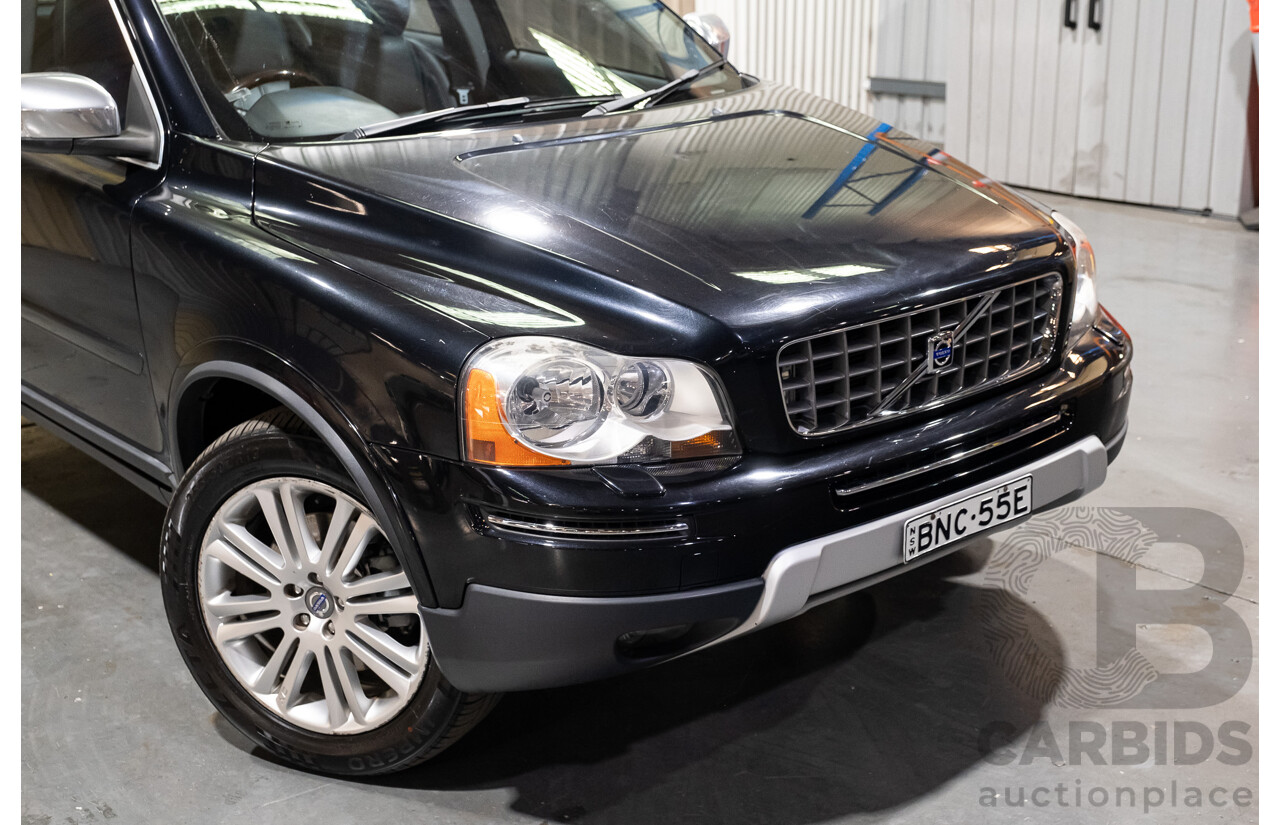 2/2010 Volvo XC90 D5 (AWD) MY11 4d Wagon Black Turbo Diesel 2.4L - 7 Seater