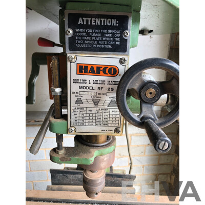 Vintage Hafco RF-25 Drilling and Milling Machine