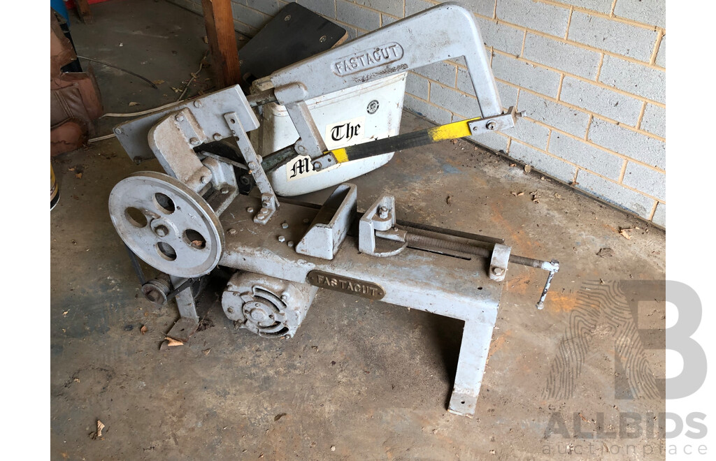 Antique Fastacut Electric Bandsaw - 909 Motor