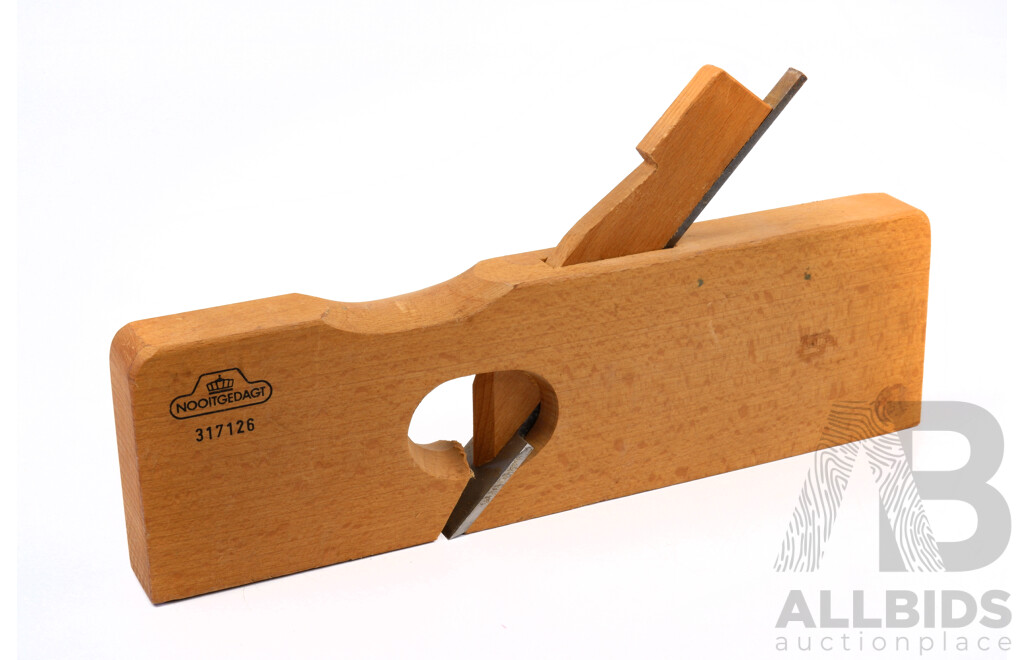 Vintage Nooitgedagt Timber Ten Inch Rebate Plane, Made in Netherlands