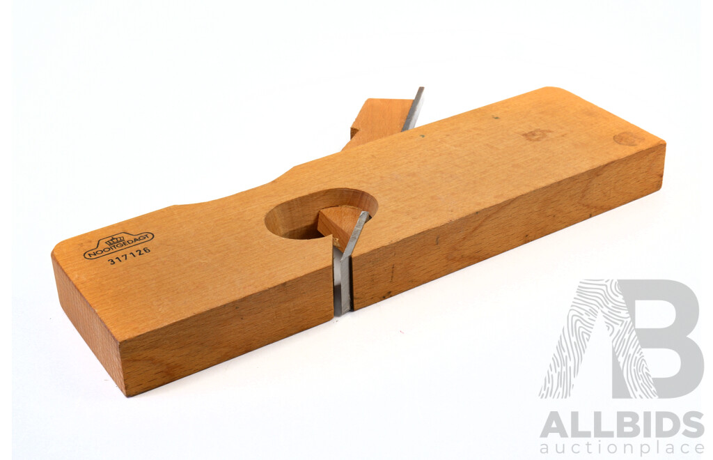 Vintage Nooitgedagt Timber Ten Inch Rebate Plane, Made in Netherlands