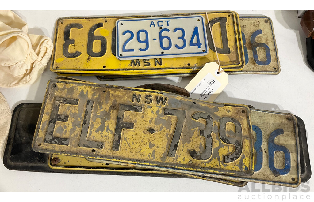 Collection of Eight Used Car Number - Lot 1524512 | ALLBIDS