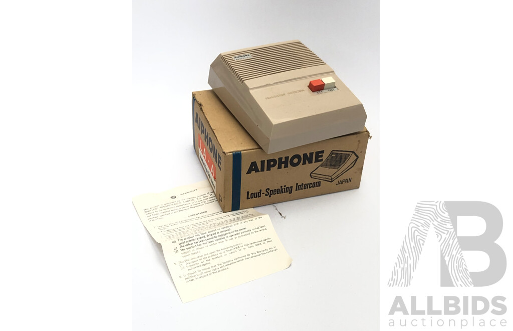 Vintage Aiphone V-L Loud Speaking Transistor Intercom Made in Japan
