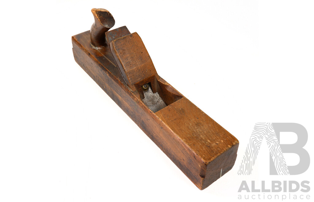 Antique Timber Bench Plane with Alex Mathieson & Son Blade