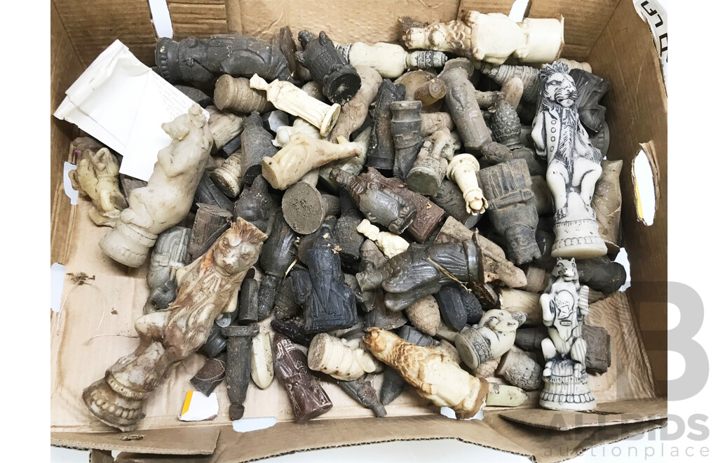 Vintage Supercast Chess Board Set