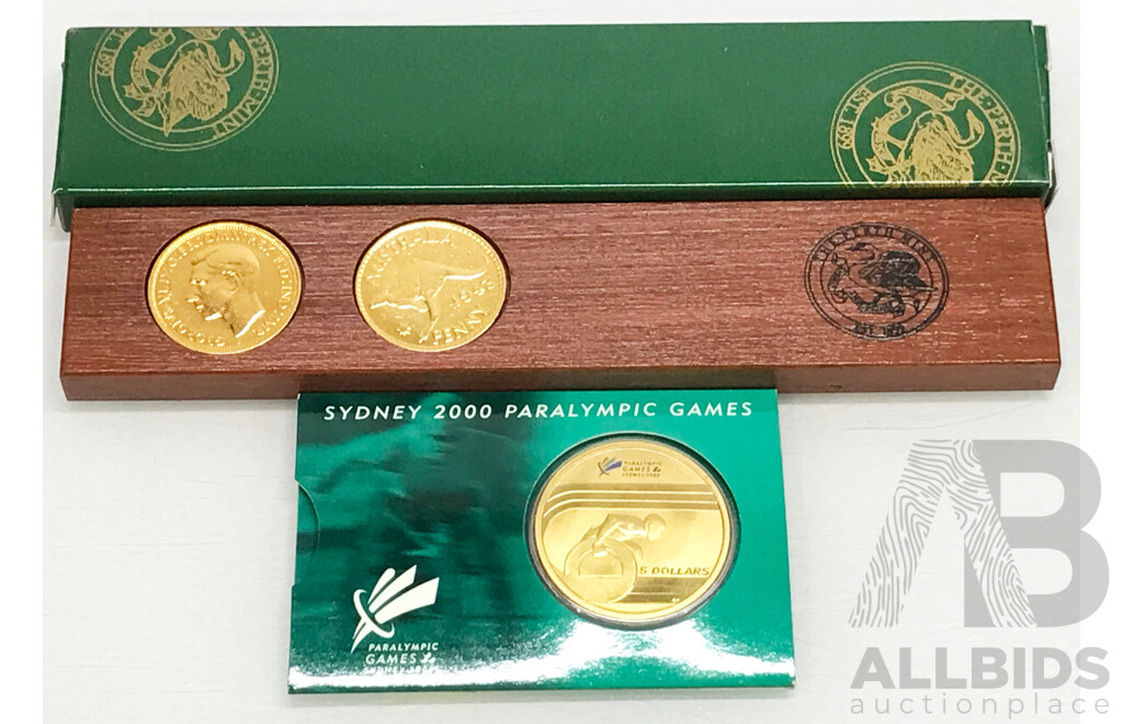 Sydney 2000 Olympics Australian Gold Medallists Stamp Album and Coin Collection