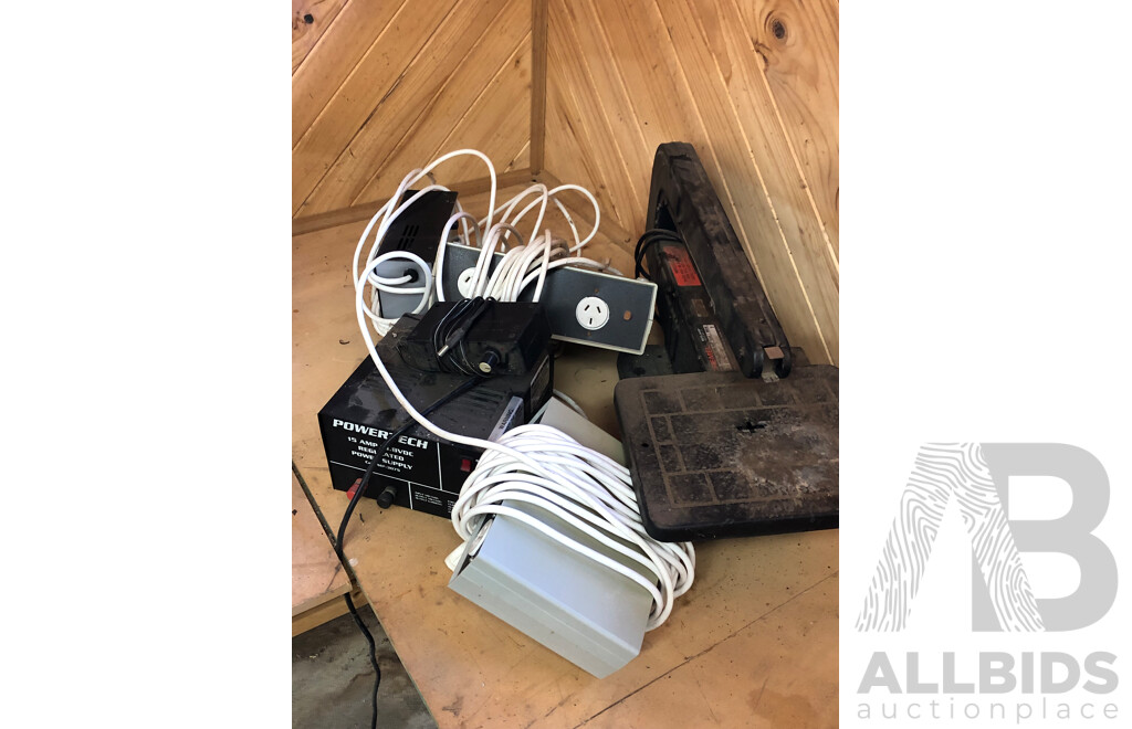 Dremel 576 Bandsaw,  Powertech 15 AMP Regulated Power Supply and Other Power Supply Boxes