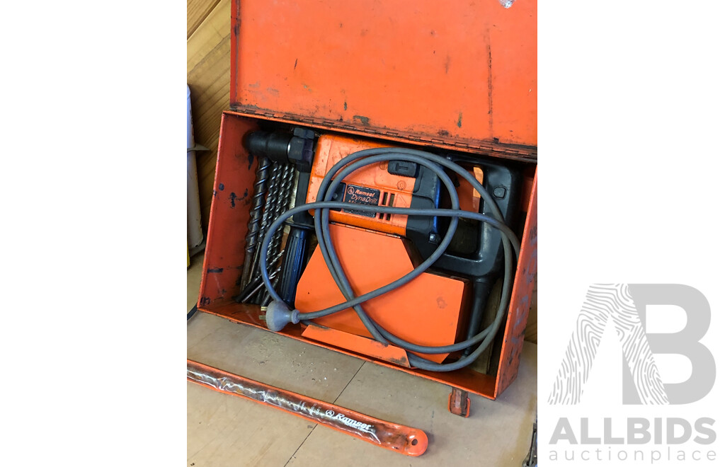 240V Ramset 330 Dyna Drill with Drill Bits