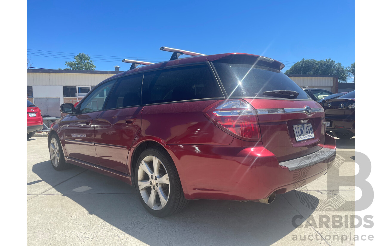 9/2008 Subaru Liberty 2.5i MY08 4d Wagon Red 2.5L