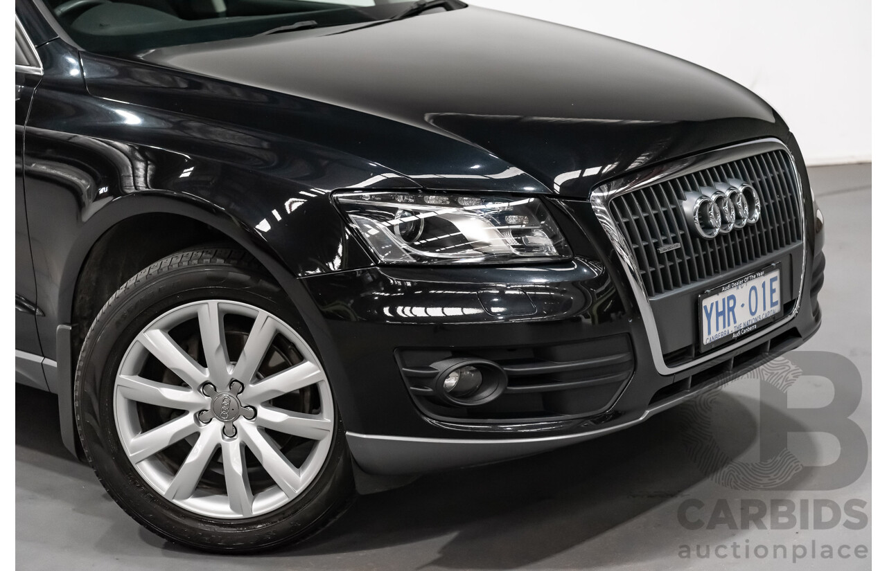 5/2010 Audi Q5 2.0 TDI Quattro (AWD) 8R MY10 4d Wagon Metallic Black Turbo Diesel 2.0L