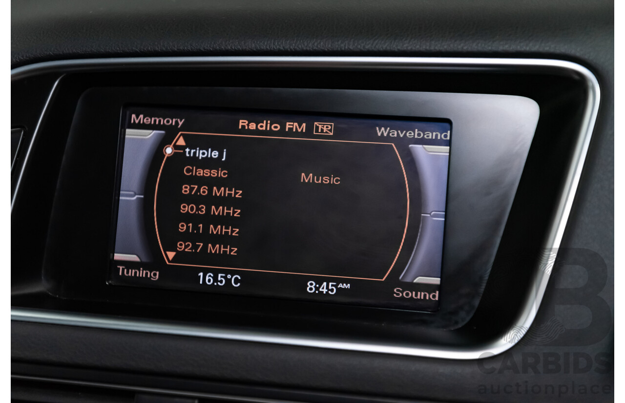 5/2010 Audi Q5 2.0 TDI Quattro (AWD) 8R MY10 4d Wagon Metallic Black Turbo Diesel 2.0L