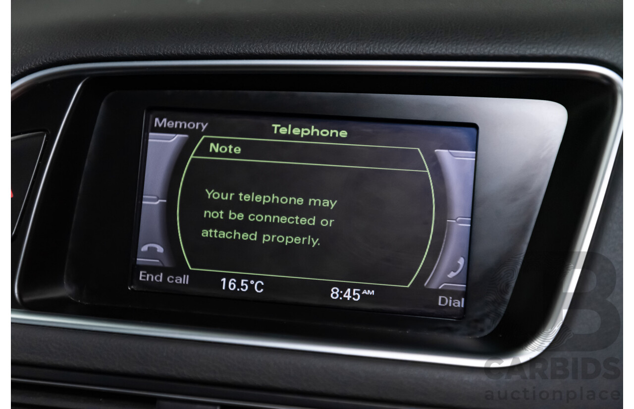 5/2010 Audi Q5 2.0 TDI Quattro (AWD) 8R MY10 4d Wagon Metallic Black Turbo Diesel 2.0L