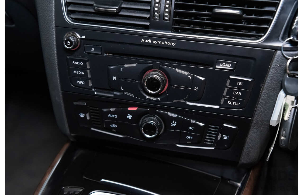 5/2010 Audi Q5 2.0 TDI Quattro (AWD) 8R MY10 4d Wagon Metallic Black Turbo Diesel 2.0L