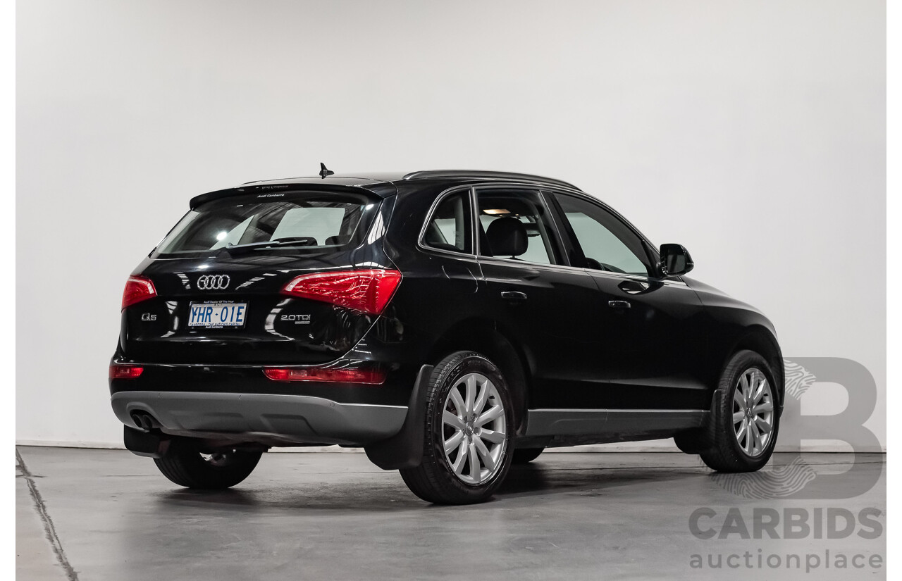 5/2010 Audi Q5 2.0 TDI Quattro (AWD) 8R MY10 4d Wagon Metallic Black Turbo Diesel 2.0L