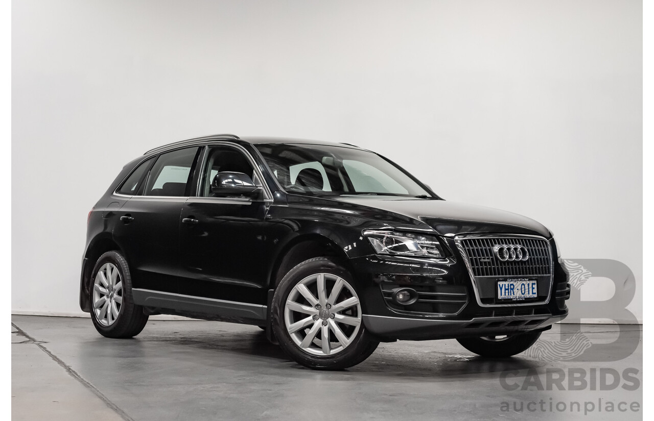 5/2010 Audi Q5 2.0 TDI Quattro (AWD) 8R MY10 4d Wagon Metallic Black Turbo Diesel 2.0L