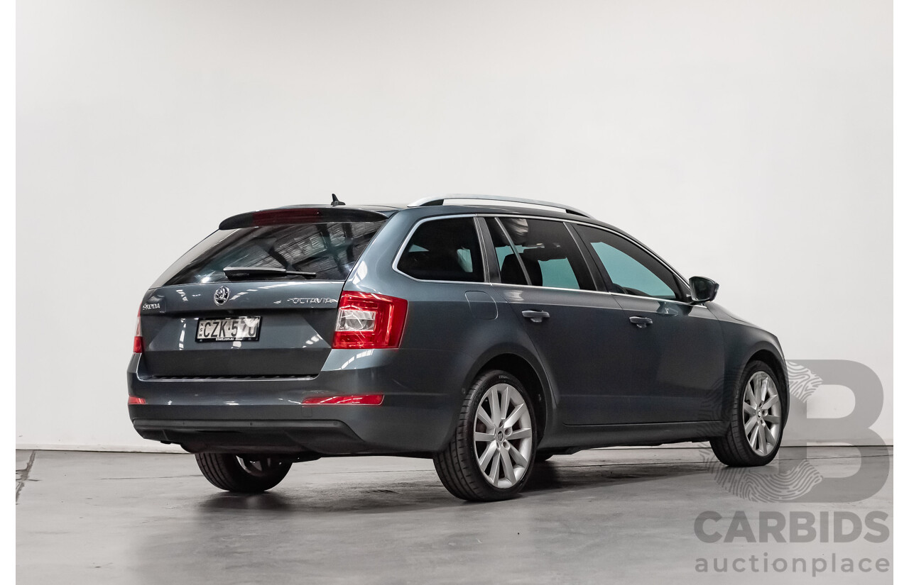 6/2015 Skoda Octavia 103 TSI Elegance NE MY15 4d Wagon Metallic Grey Turbo 1.4L