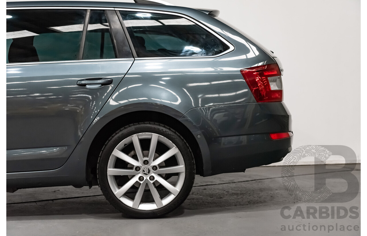 6/2015 Skoda Octavia 103 TSI Elegance NE MY15 4d Wagon Metallic Grey Turbo 1.4L