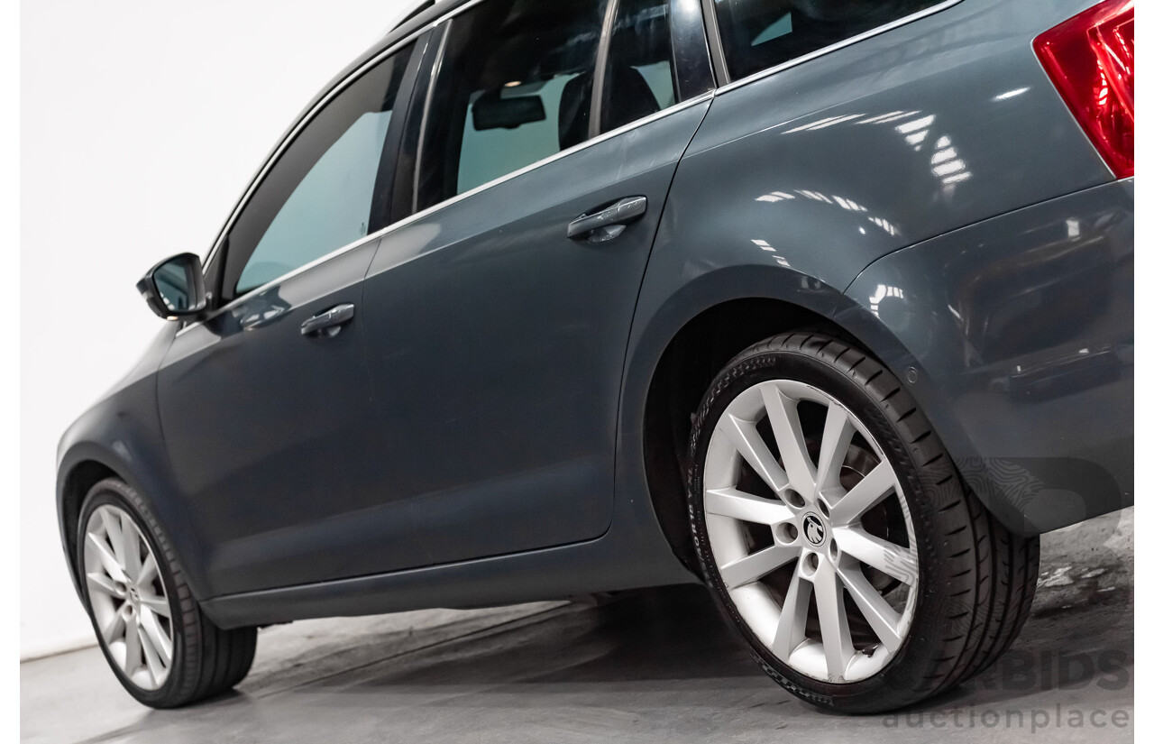 6/2015 Skoda Octavia 103 TSI Elegance NE MY15 4d Wagon Metallic Grey Turbo 1.4L