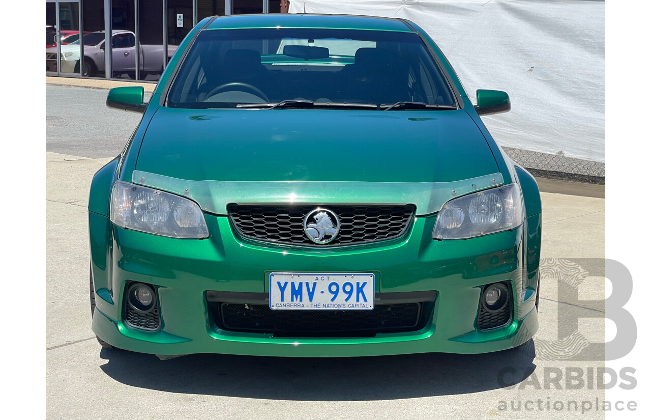 10/2010 Holden Commodore SV6 VE II 4d Sedan Green 3.6L