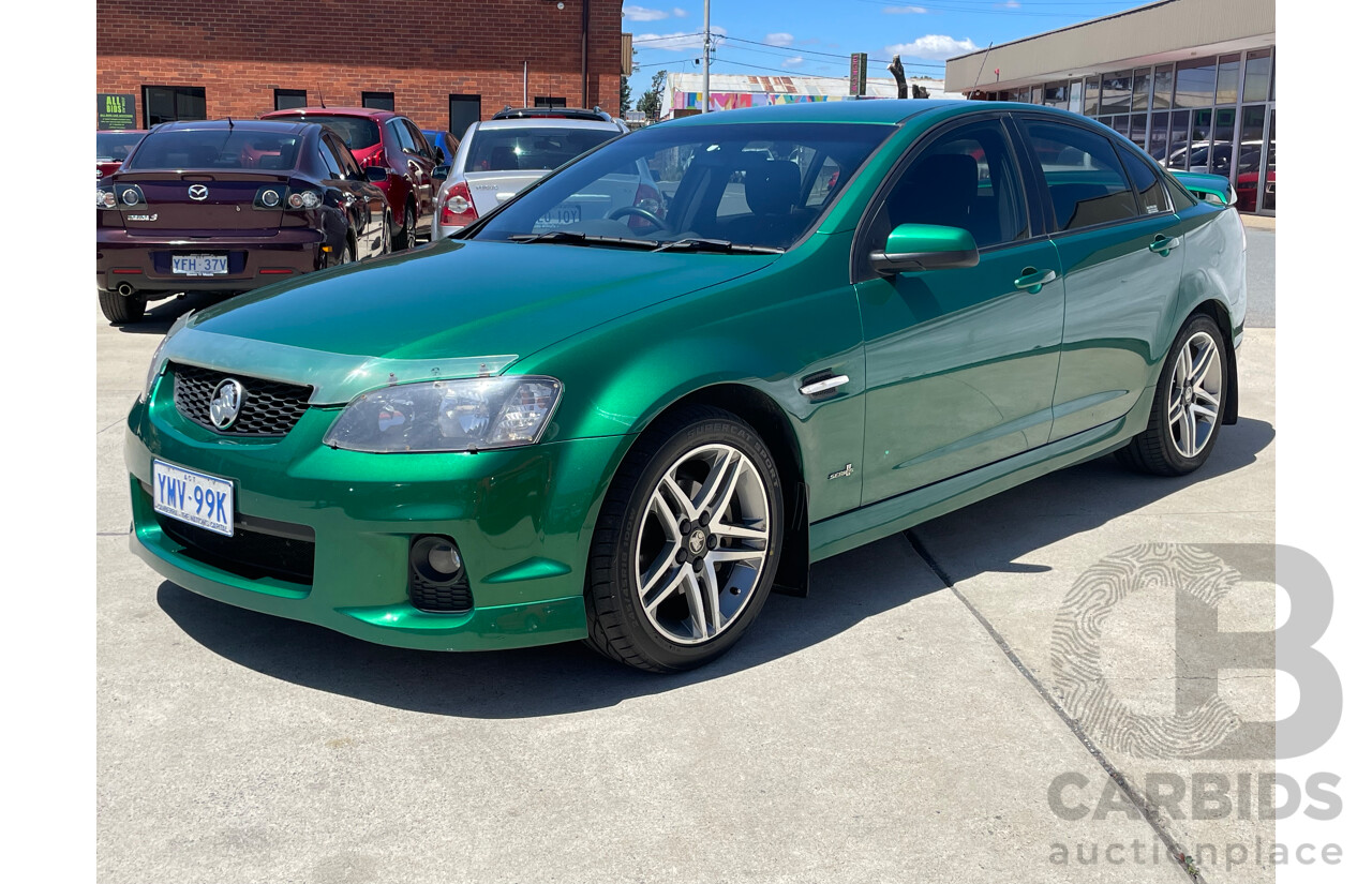 10/2010 Holden Commodore SV6 VE II 4d Sedan Green 3.6L