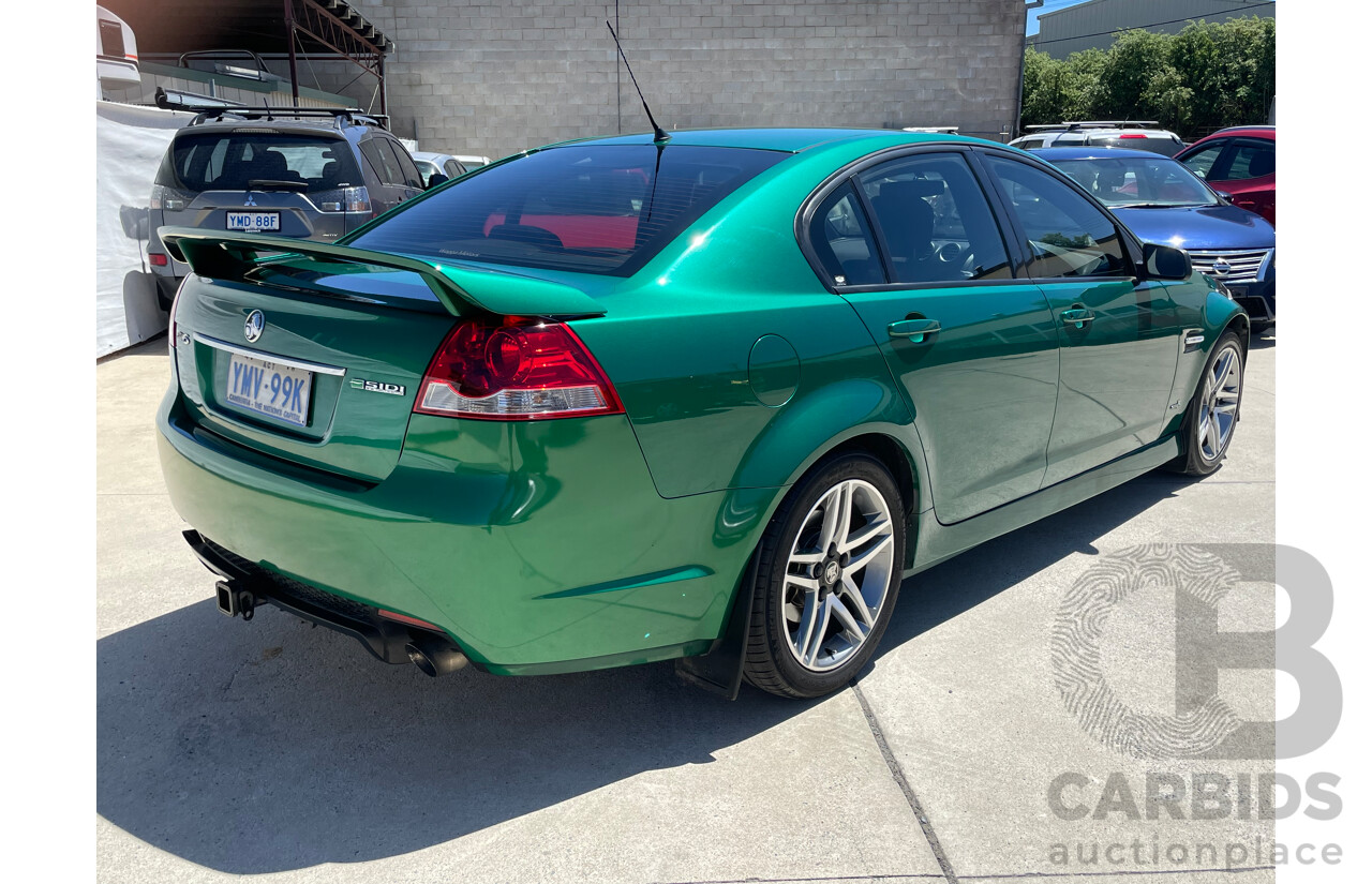 10/2010 Holden Commodore SV6 VE II 4d Sedan Green 3.6L