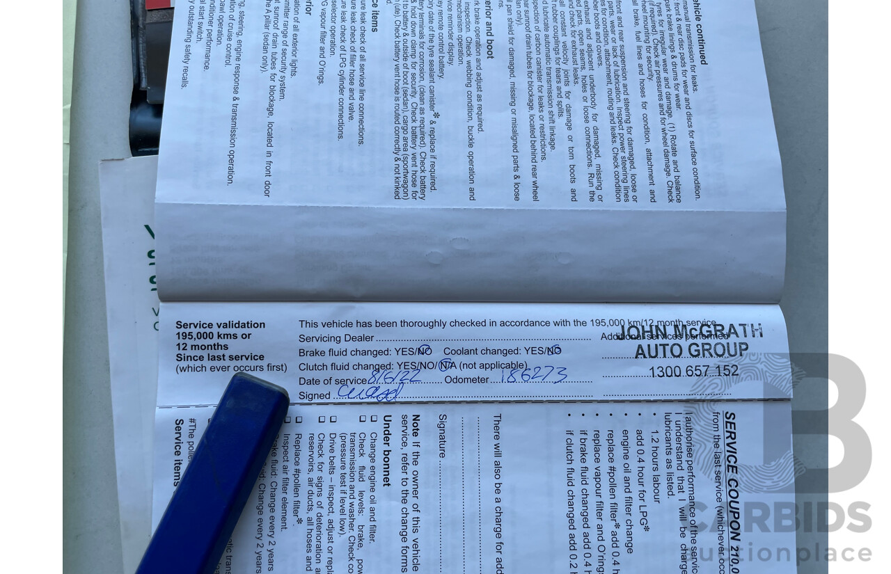 10/2010 Holden Commodore SV6 VE II 4d Sedan Green 3.6L