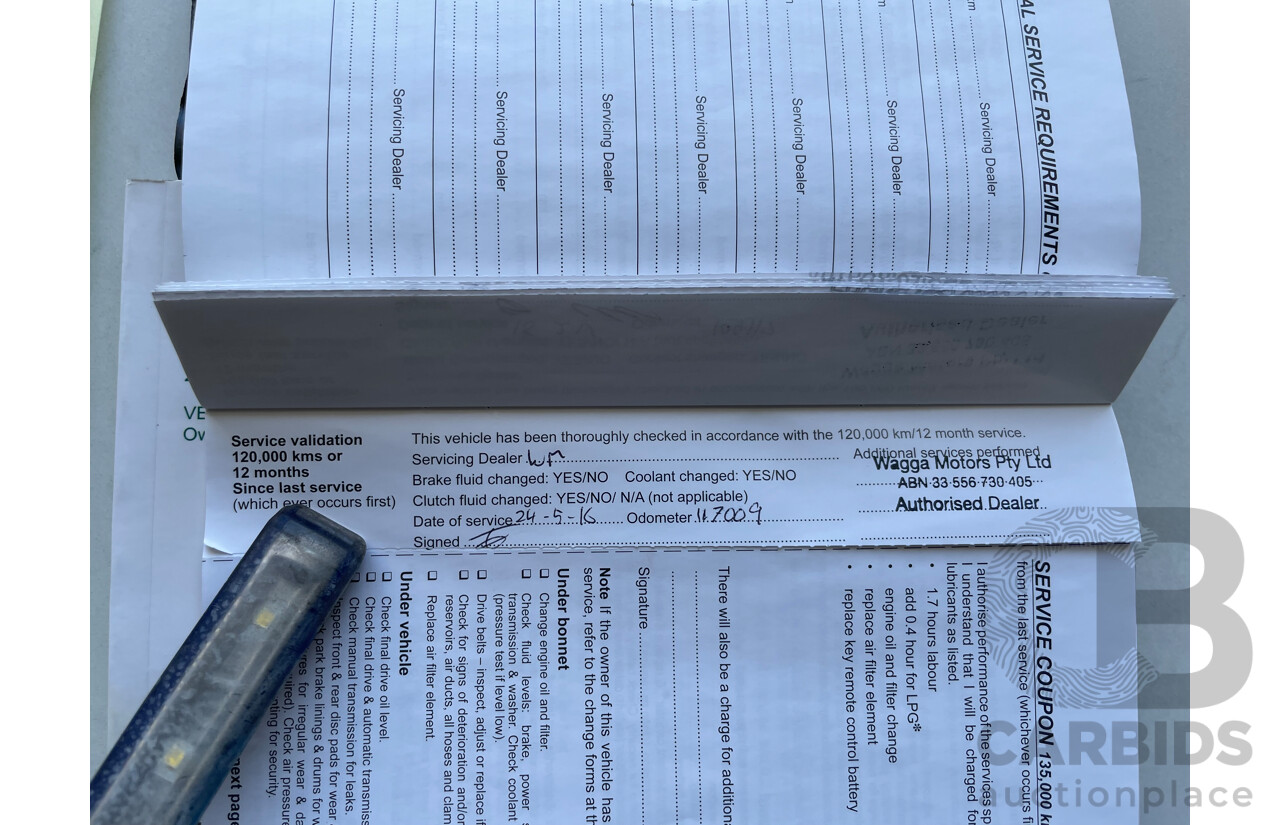 10/2010 Holden Commodore SV6 VE II 4d Sedan Green 3.6L