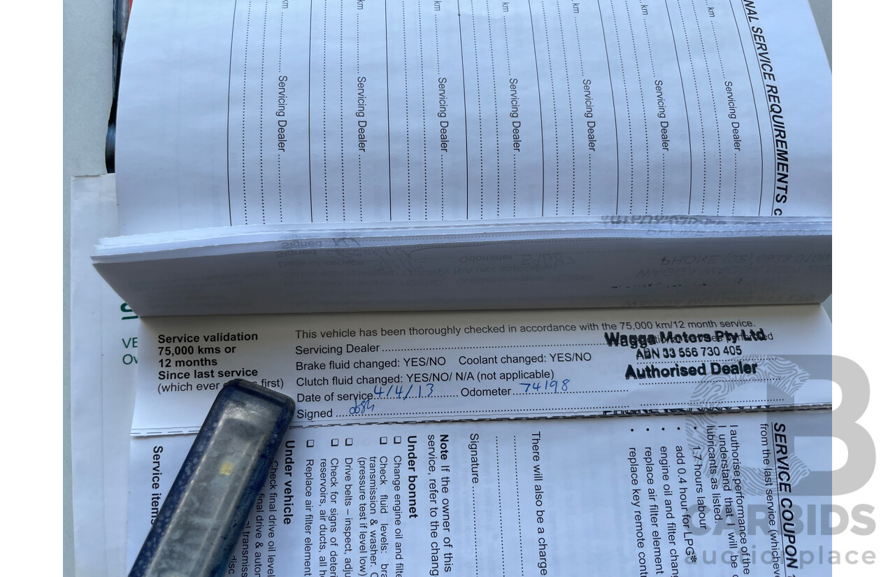 10/2010 Holden Commodore SV6 VE II 4d Sedan Green 3.6L