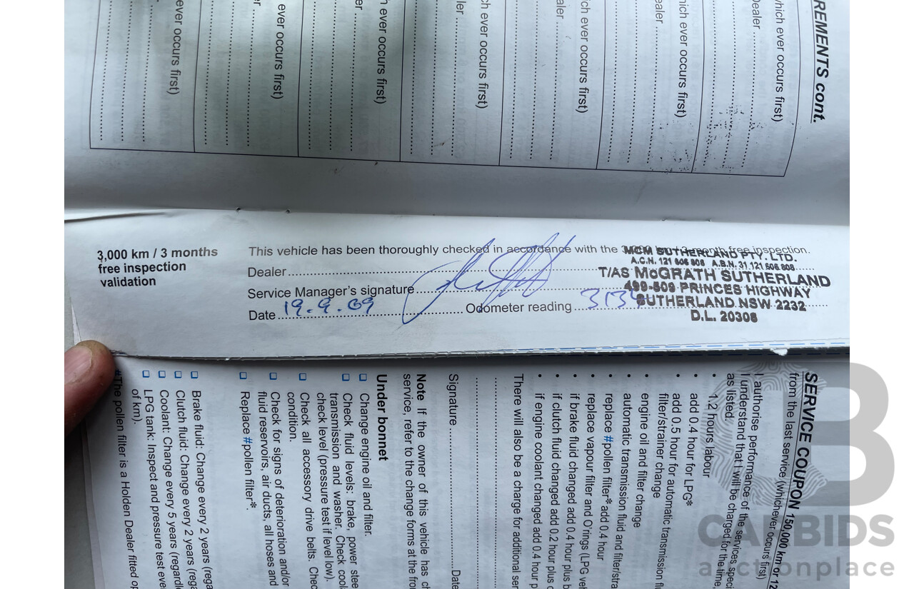 7/2009 Holden Commodore SV6 VE MY09.5 4d Sportwagon Blue 3.6L