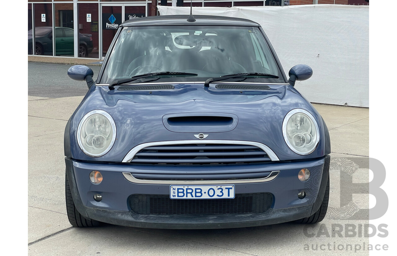 2/2006 Mini Cooper S R50 2d Cabriolet Cool Blue Metallic 1.6L