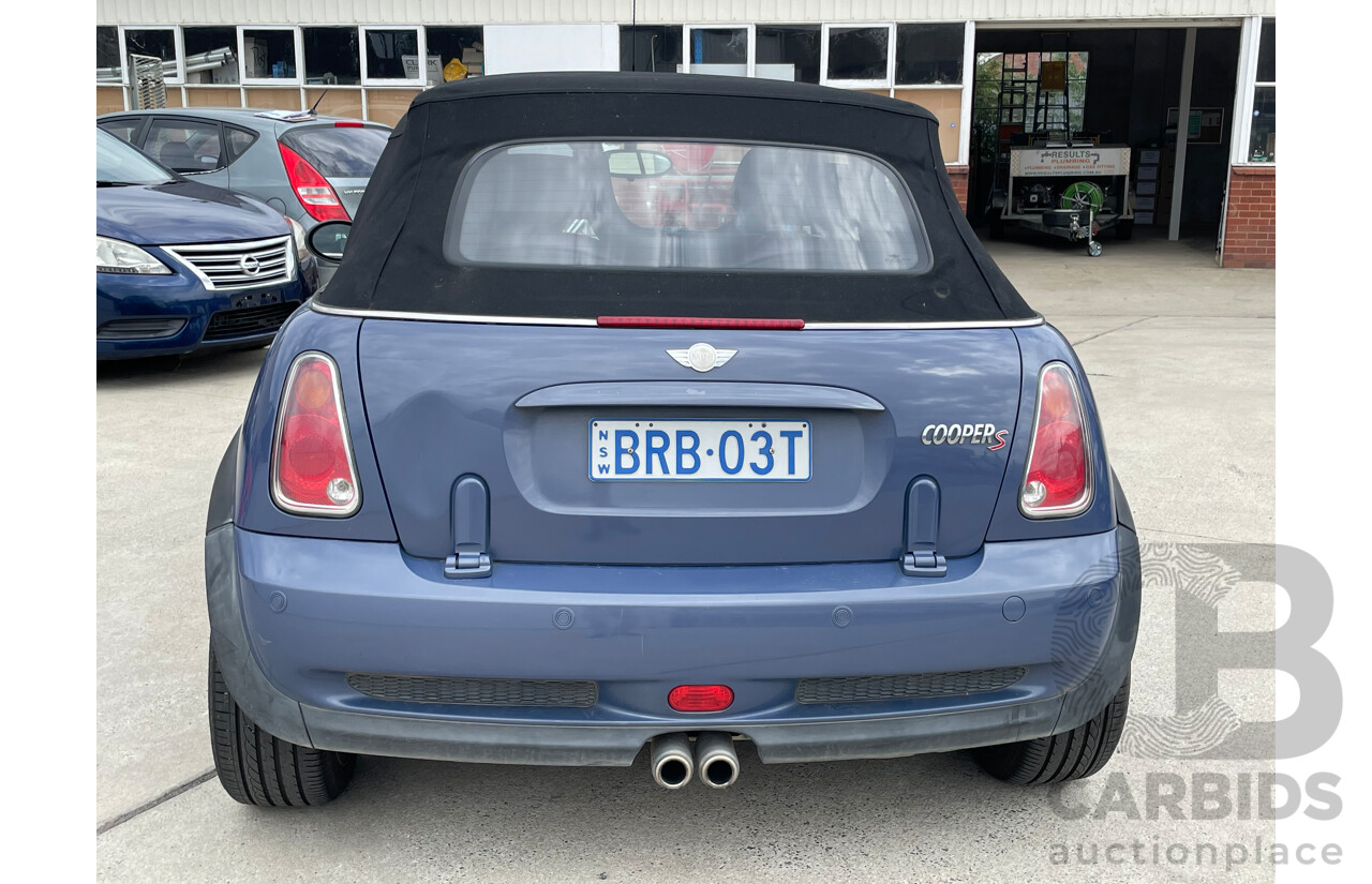 2/2006 Mini Cooper S R50 2d Cabriolet Cool Blue Metallic 1.6L