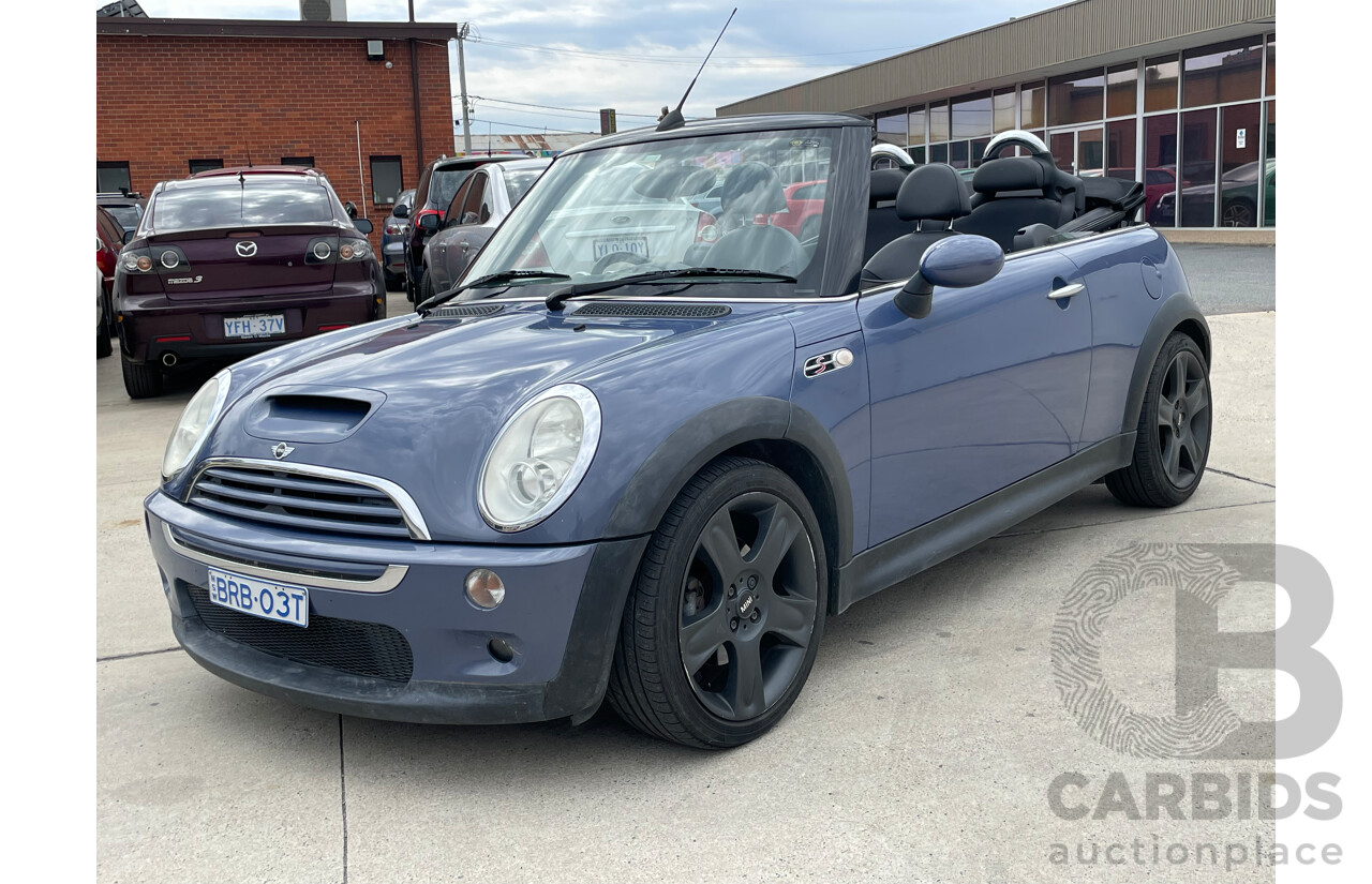 2/2006 Mini Cooper S R50 2d Cabriolet Cool Blue Metallic 1.6L
