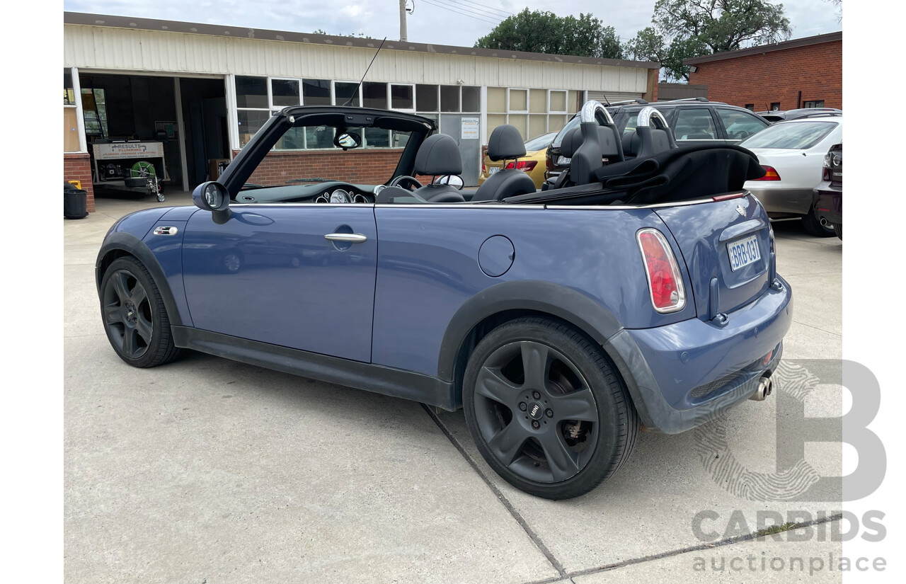 2/2006 Mini Cooper S R50 2d Cabriolet Cool Blue Metallic 1.6L