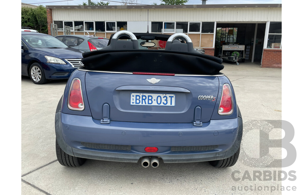 2/2006 Mini Cooper S R50 2d Cabriolet Cool Blue Metallic 1.6L