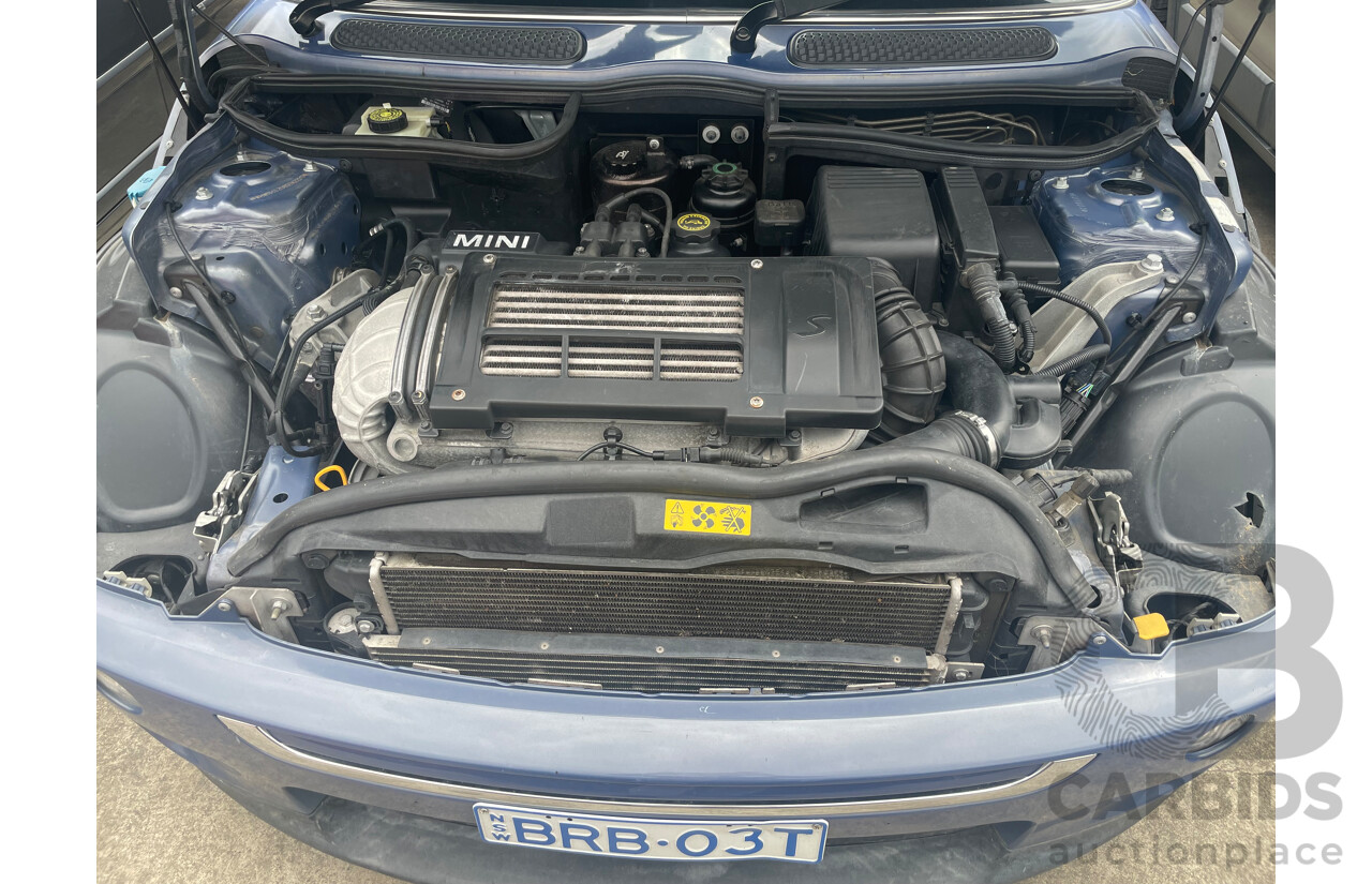 2/2006 Mini Cooper S R50 2d Cabriolet Cool Blue Metallic 1.6L