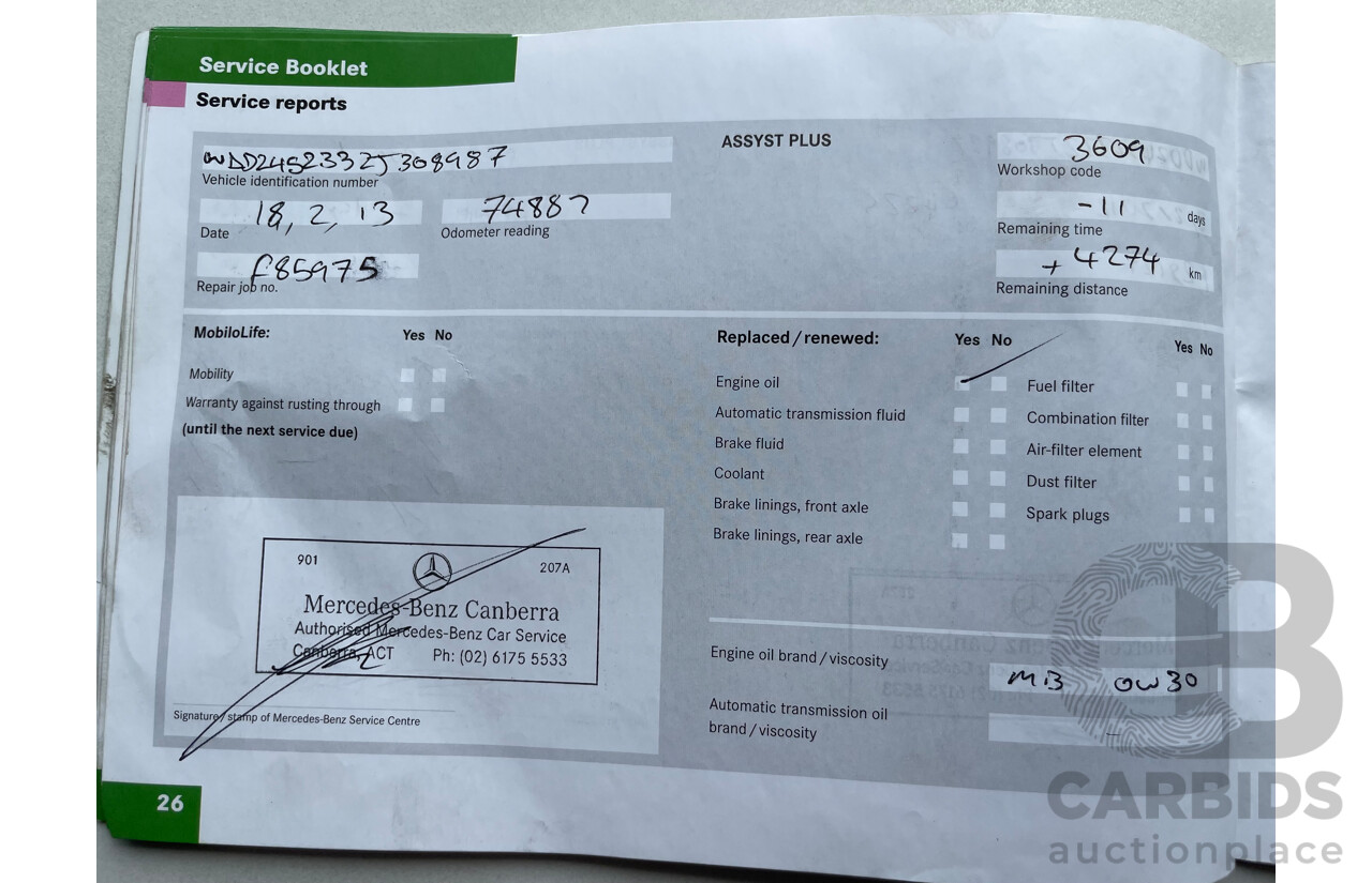 1/2008 Mercedes-Benz B200  245 08 UPGRADE 5d Hatchback Silver 2.0L