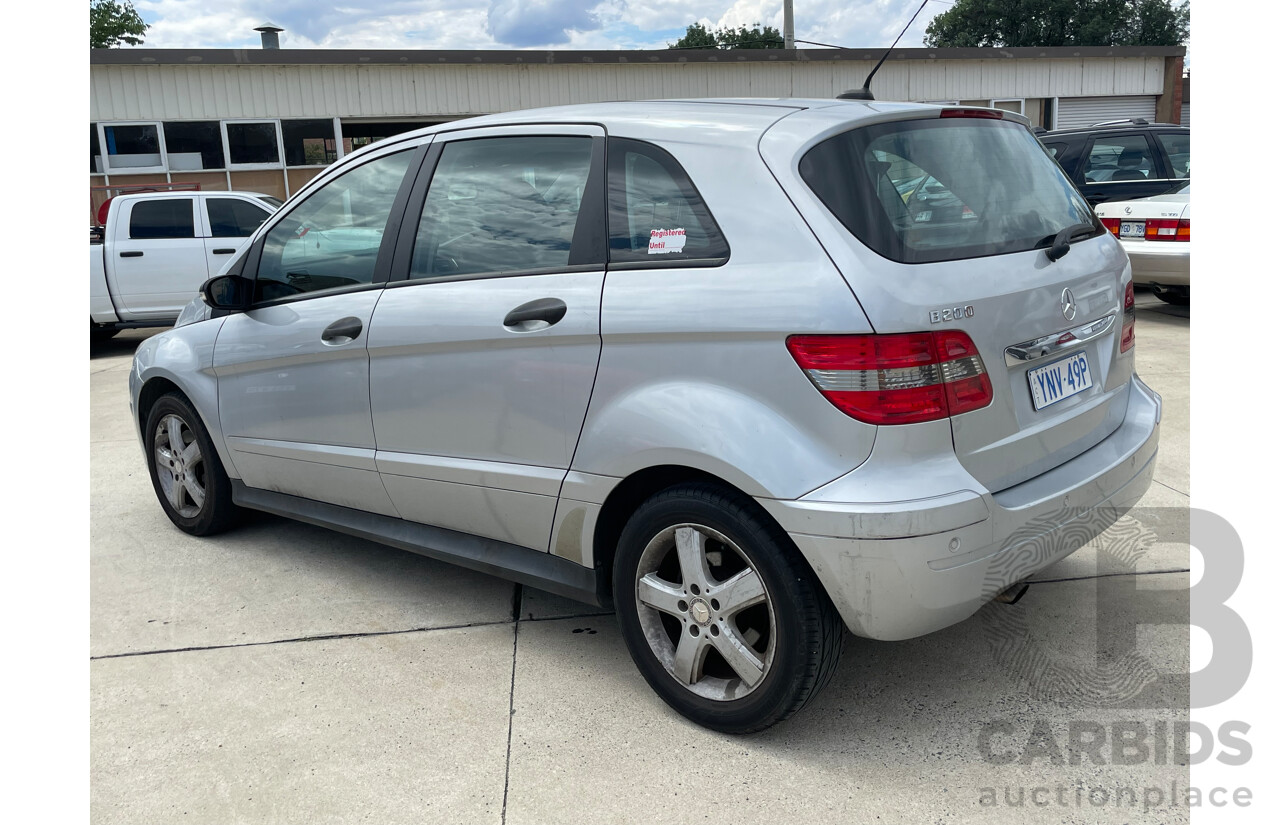 1/2008 Mercedes-Benz B200  245 08 UPGRADE 5d Hatchback Silver 2.0L