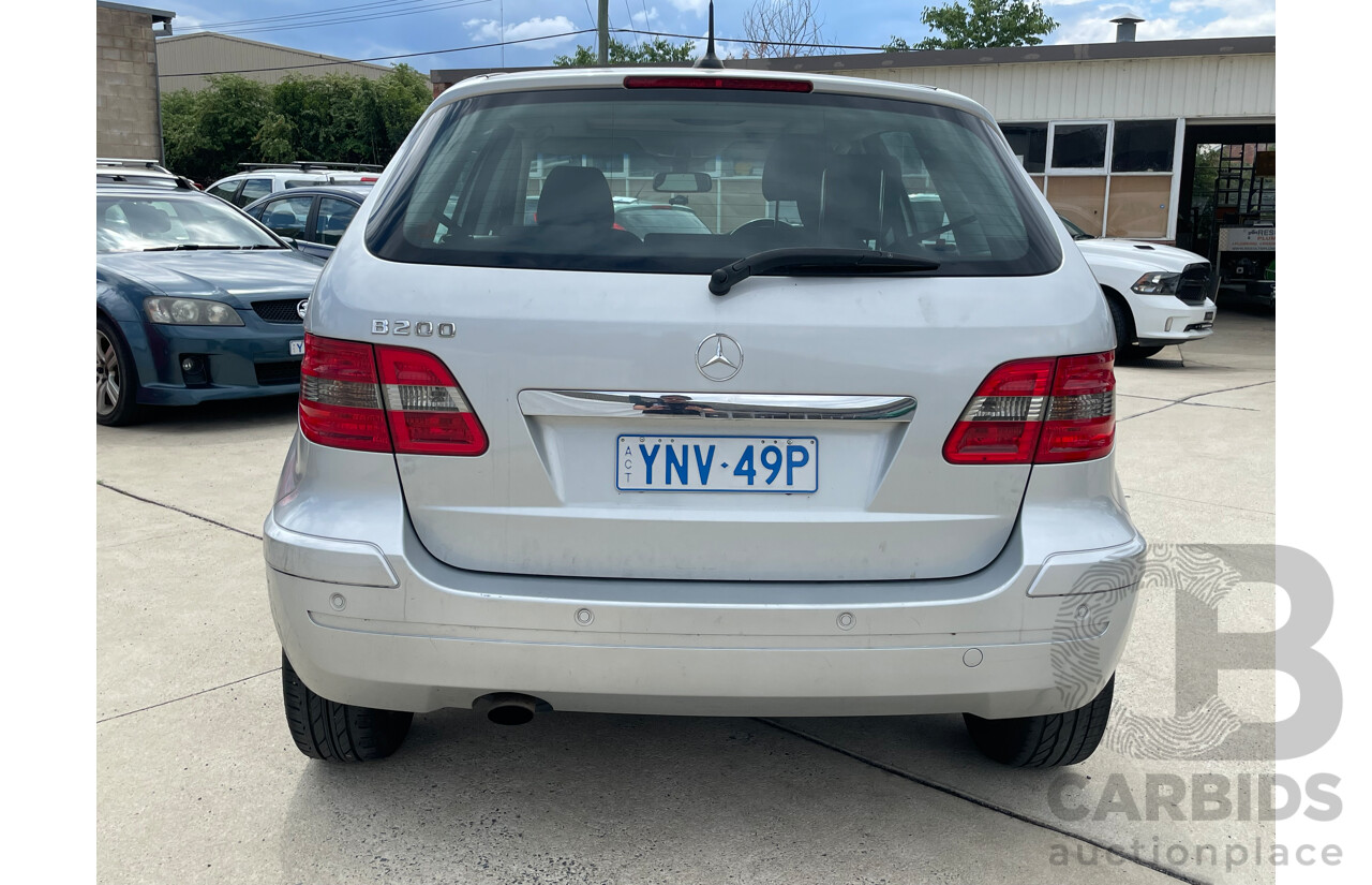 1/2008 Mercedes-Benz B200  245 08 UPGRADE 5d Hatchback Silver 2.0L