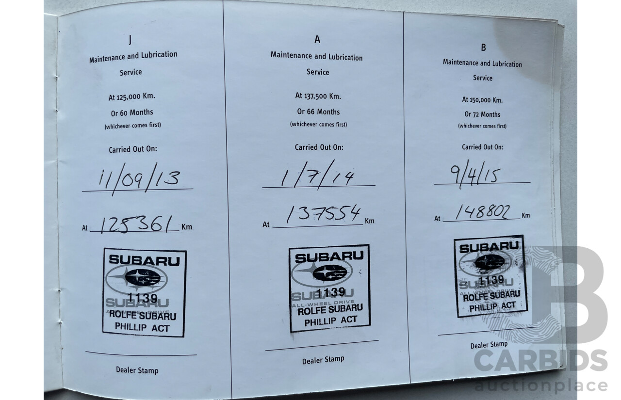 2/2009 Subaru Forester XT Premium MY10 4d Wagon Black 2.5L