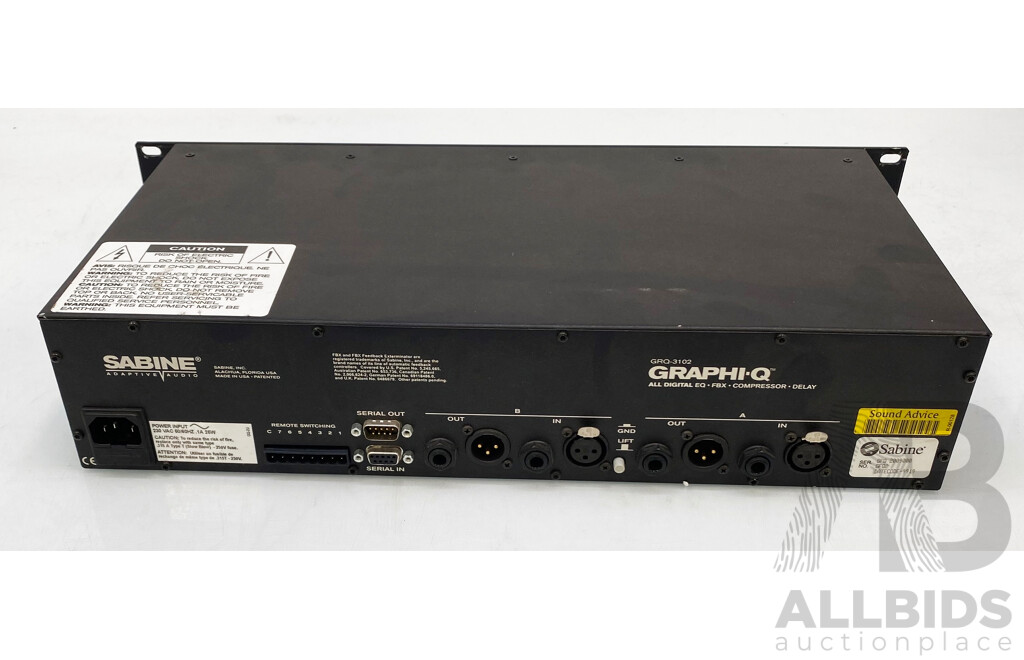 Sabine (GRQ-3102) Digital EQ/Processor