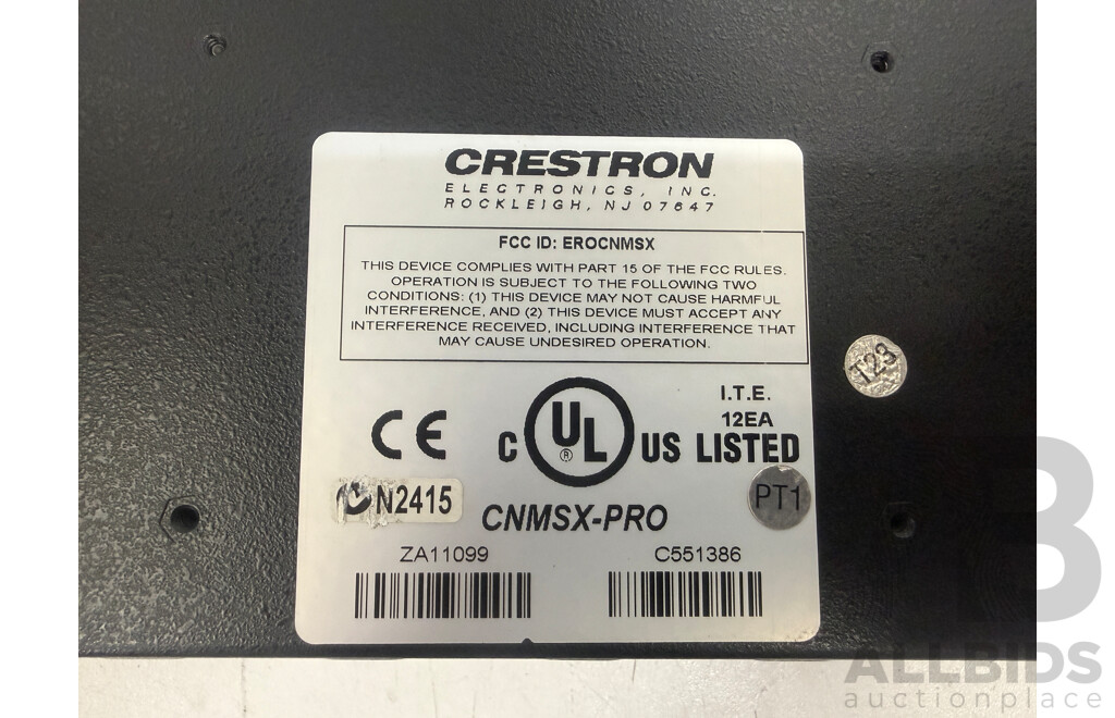 Creston CNMSX-Pro, Rack-mountable Control Processor