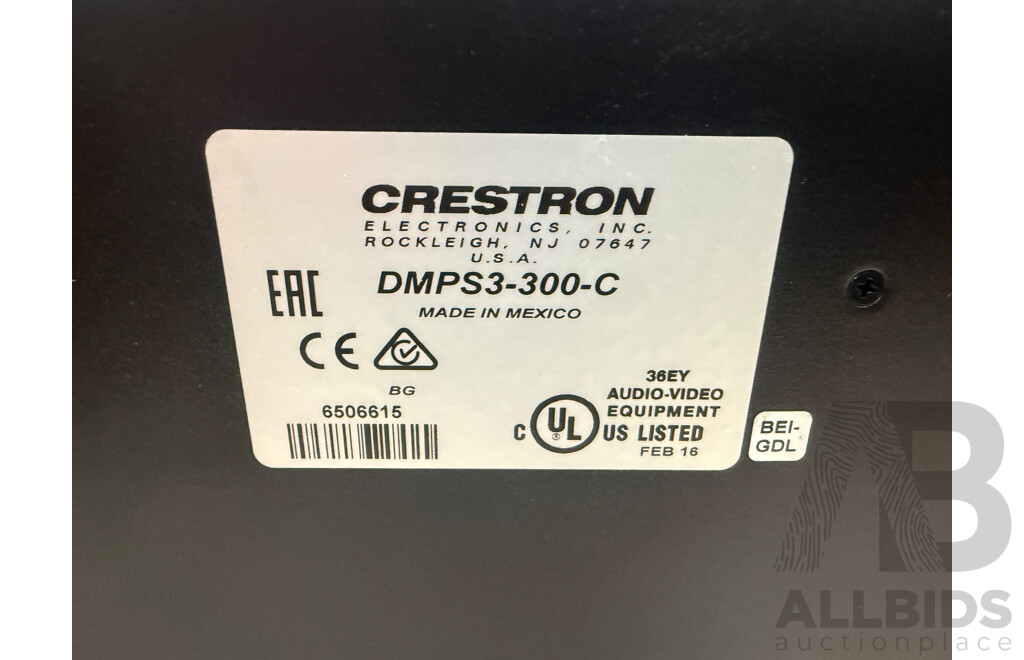 Creston DMPS3-300-C, HD 3-in-one Presentation and Control System