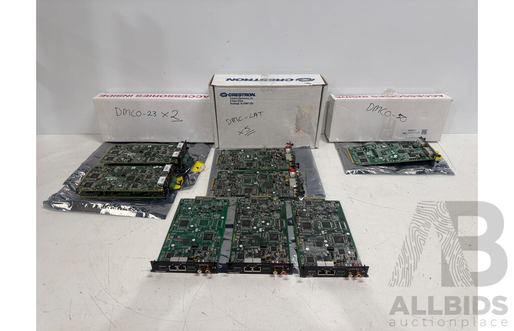 Creston Output Cards, DMCO-50, DMCO-23 X 2, DMC-CAT X5