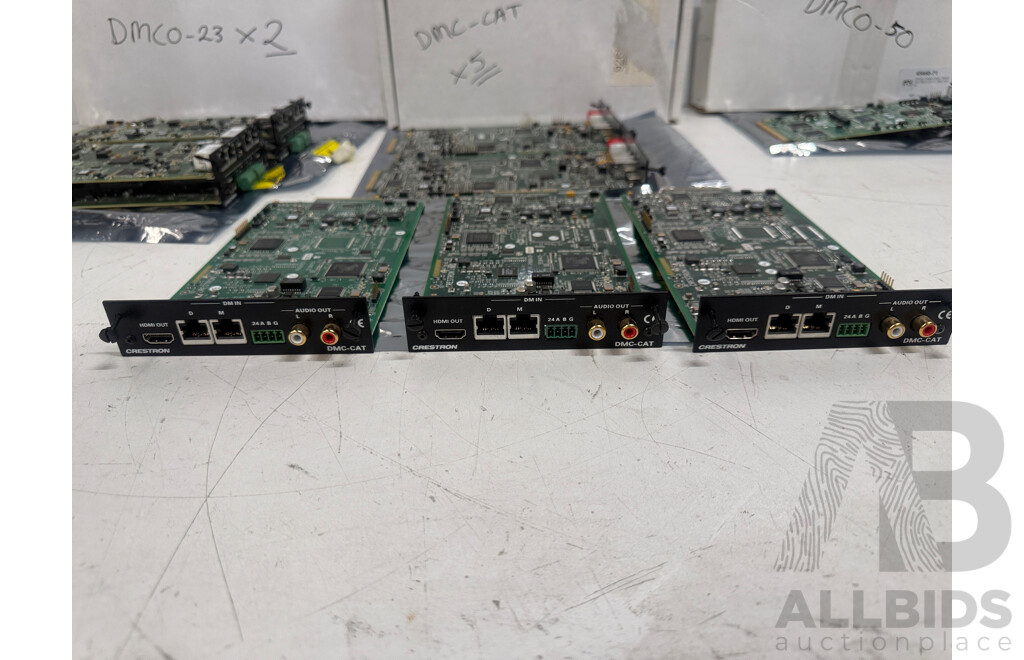 Creston Output Cards, DMCO-50, DMCO-23 X 2, DMC-CAT X5