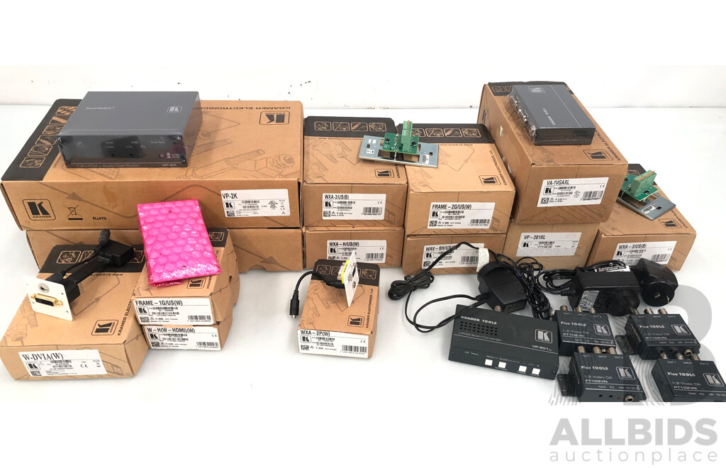 Kramer Audio Visual Components - Lot of 17 - New