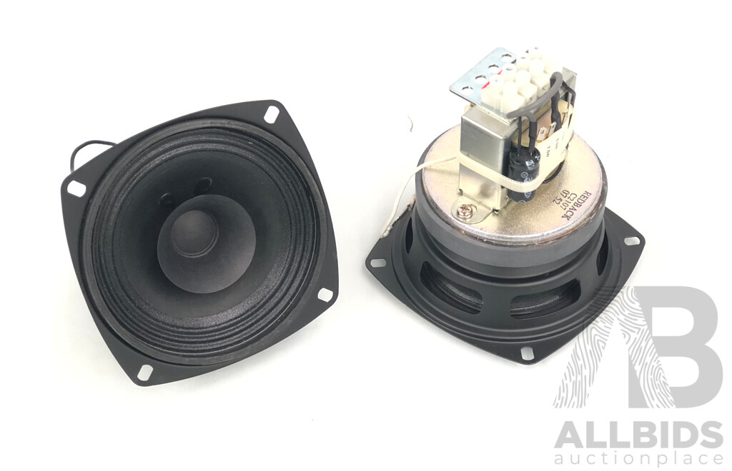 Redback C2107 100mm (4?) 10W 100V Twin Cone EWIS PA Driver Speakers- Lot of 10 - New - ORP $330.00