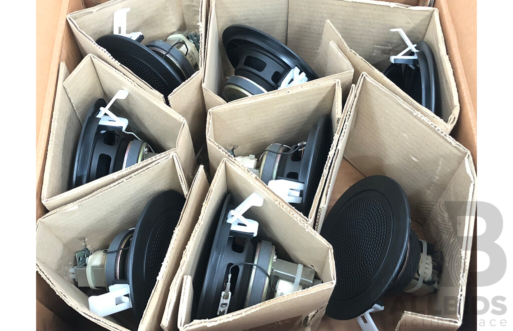 Redback C2107 100mm (4?) 10W 100V Twin Cone EWIS PA Driver Speakers- Lot of 8 - New - ORP $264.00